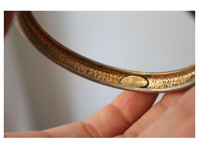 Bracciale rigido in metallo Chanel con decorazione a stelle D'oro - vista 7