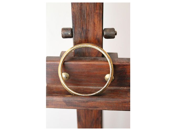 Bracciale rigido in metallo Chanel con decorazione a stelle D'oro - vista 9