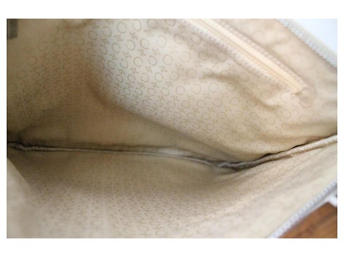 Pochette Céline Triomphe in suede grigio - vista 12