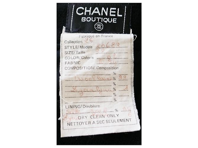Chanel Vintage Rockanzug Schwarz Herbst 1991 - Ansicht 15