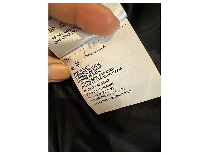 Chaqueta de invierno Miu Miu de lana marrón Castaño - vista 12