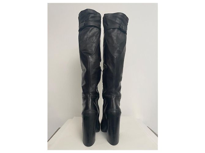 Botas overknee de cuero negro Vic Matié - vista 8