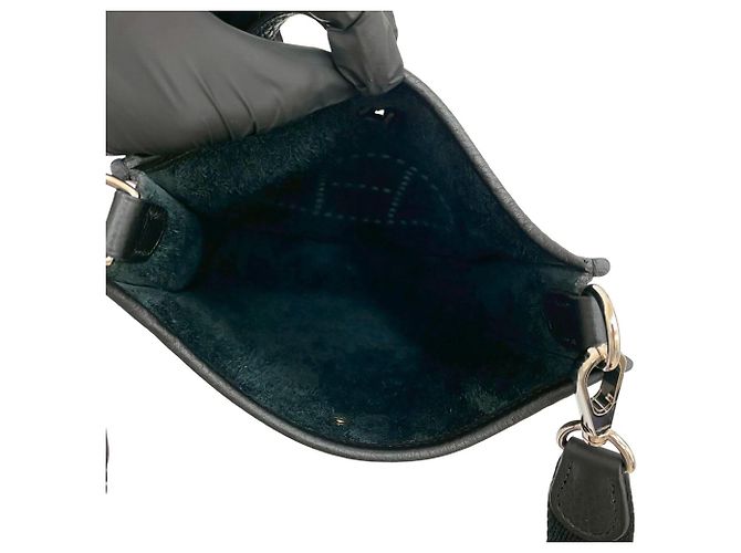 Borsa a spalla mini Evelyn TPM di Hermès Nero - vista 9