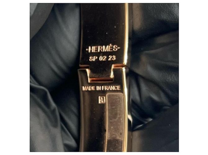 Bracciale Charm Click H di Hermès Nero D'oro - vista 2