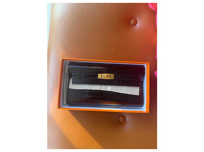 Kelly Cartera Hermès Negra Oro Negro - vista 2