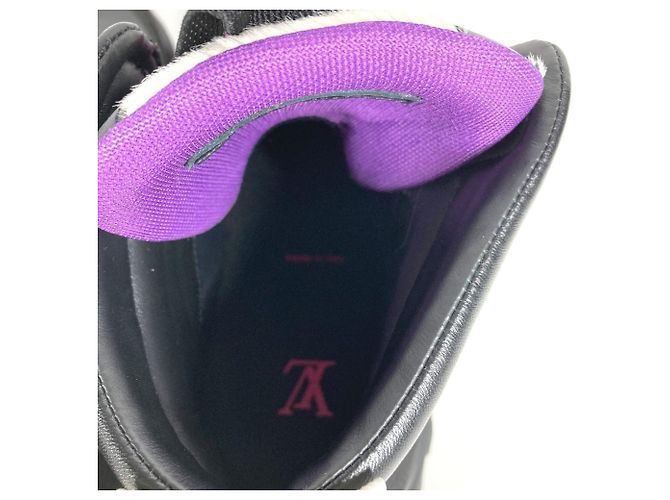 Louis Vuitton Millennium Line Ankle Boots Black Pink Purple - view 6
