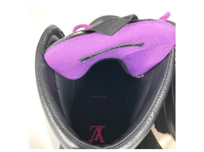 Louis Vuitton Millennium Line Ankle Boots Black Pink Purple - view 8