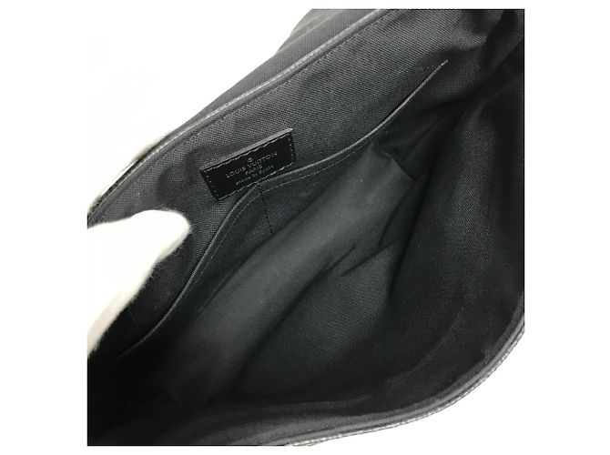 Borsa a tracolla District PM Damier Graphite di Louis Vuitton Nero Blu - vista 12