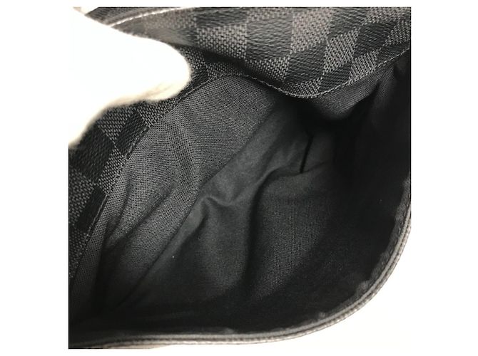 Borsa a tracolla District PM Damier Graphite di Louis Vuitton Nero Blu - vista 14