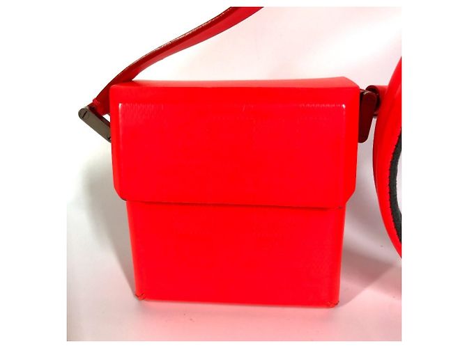 Louis Vuitton Damier Glace Marty Pochette Flap Shoulder Bag Red Coral - view 2