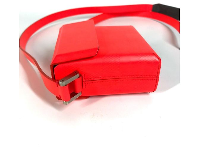 Louis Vuitton Damier Glace Marty Pochette Flap Shoulder Bag Red Coral - view 3