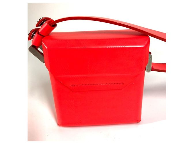 Louis Vuitton Damier Glace Marty Pochette Flap Shoulder Bag Red Coral - view 6