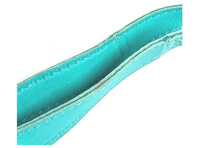 Borsa a Spalla Pochette Pompon con Frange Hermès Turchese - vista 16