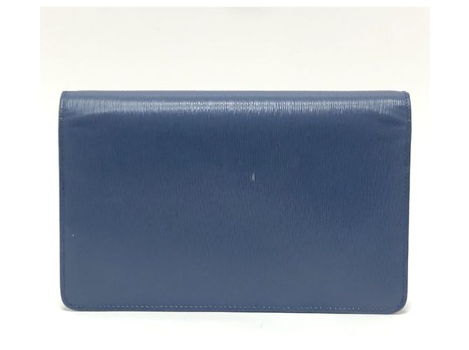 Prada 1BP016 Mini Borsa a Spalla in Pelle Blu - vista 2