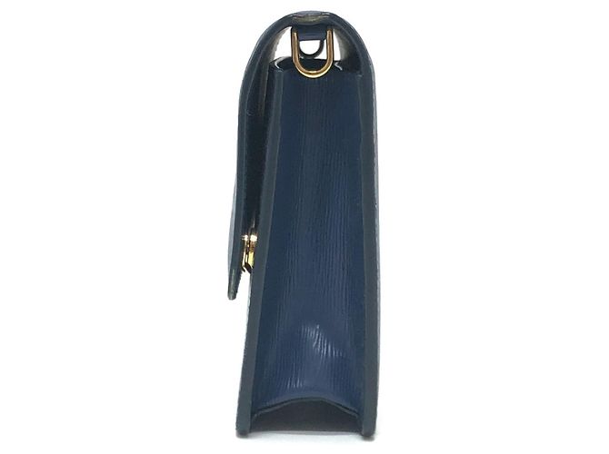 Prada 1BP016 Mini Borsa a Spalla in Pelle Blu - vista 5