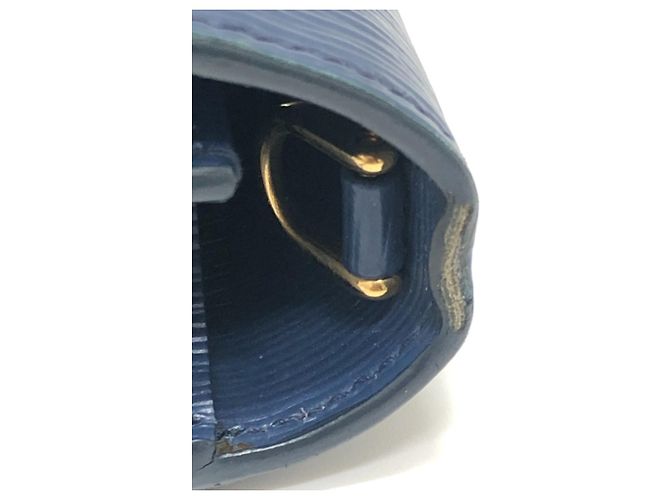 Prada 1BP016 Mini Borsa a Spalla in Pelle Blu - vista 9