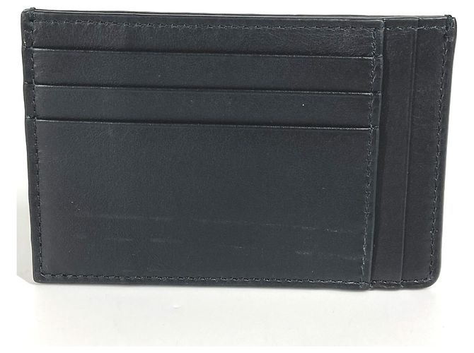 Tarjetero de piel de ternera Gucci Castaño Negro - vista 2