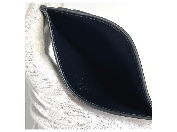 Tarjetero de piel de ternera Gucci Castaño Negro - vista 6