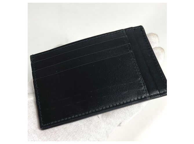 Tarjetero de piel de ternera Gucci Castaño Negro - vista 8