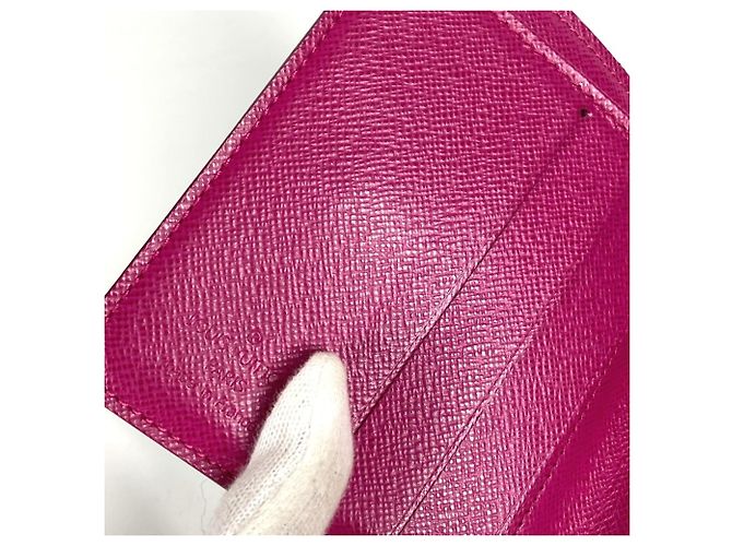 Billetera compacta con cremallera perforada Monogram Louis Vuitton Rosa Fucsia Monograma - vista 10