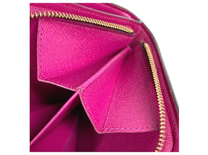 Billetera compacta con cremallera perforada Monogram Louis Vuitton Rosa Fucsia Monograma - vista 12