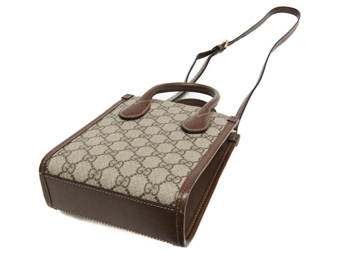 Borsa Gucci Interlocking G Marrone Beige - vista 2