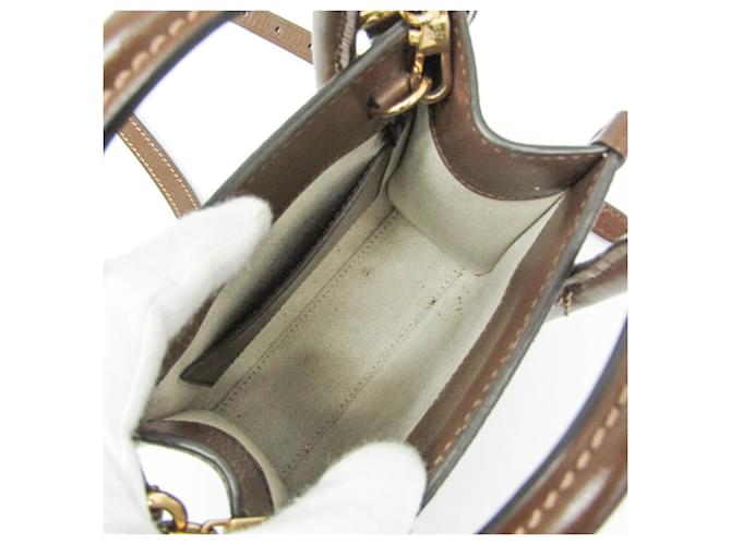 Borsa Gucci Interlocking G Marrone Beige - vista 3