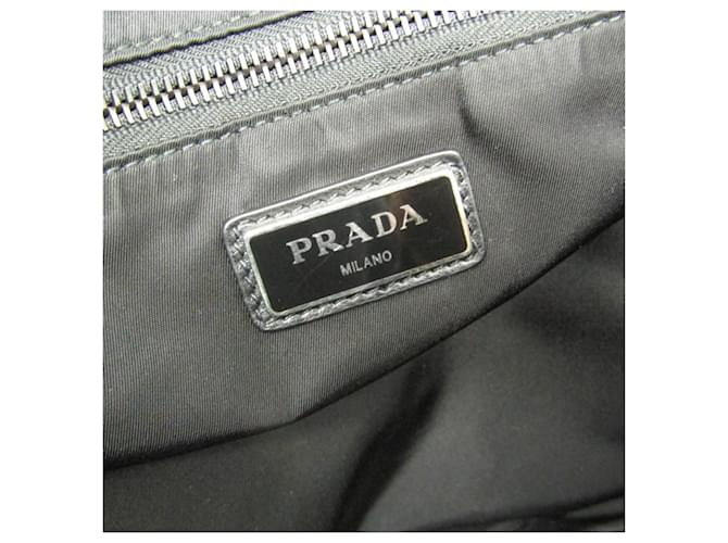 Bolsa tote Prada Tessuto com logo triangular Preto Azul Verde claro - vista 10