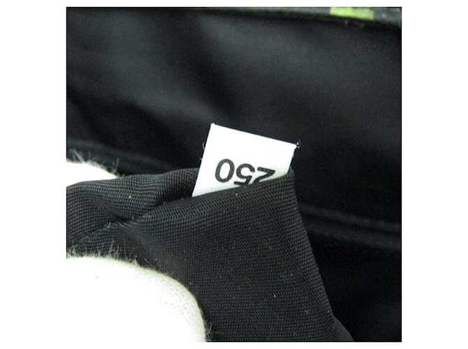 Bolsa tote Prada Tessuto com logo triangular Preto Azul Verde claro - vista 12