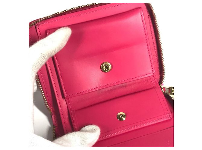 Billetera Compacta Bloom Monogram Vernis Louis Vuitton Rosa Fucsia - vista 10