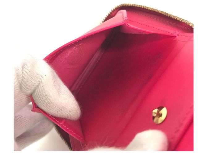 Billetera Compacta Bloom Monogram Vernis Louis Vuitton Rosa Fucsia - vista 11