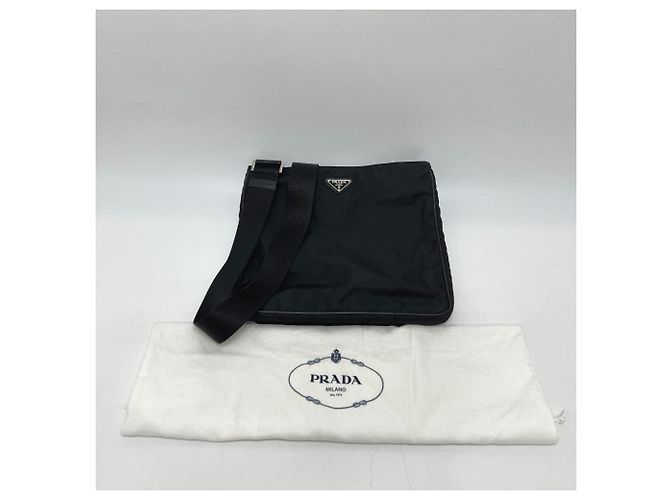 Borsa piatta Triangle Plate VA0251 di Prada Nero - vista 14