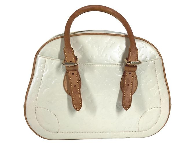 Borsa tote Summit Drive in Monogram Vernis di Louis Vuitton Bianco - vista 2