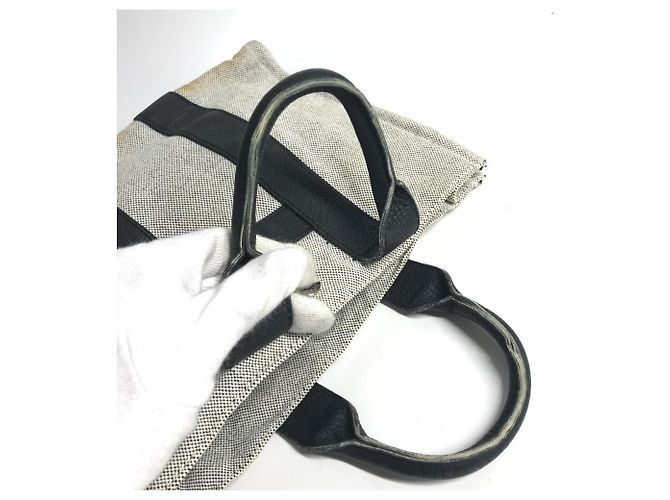 Borsa Tote Arne PM di Hermès Marrone Nero - vista 10