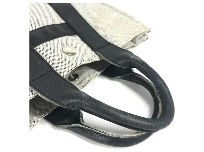 Borsa Tote Arne PM di Hermès Marrone Nero - vista 9