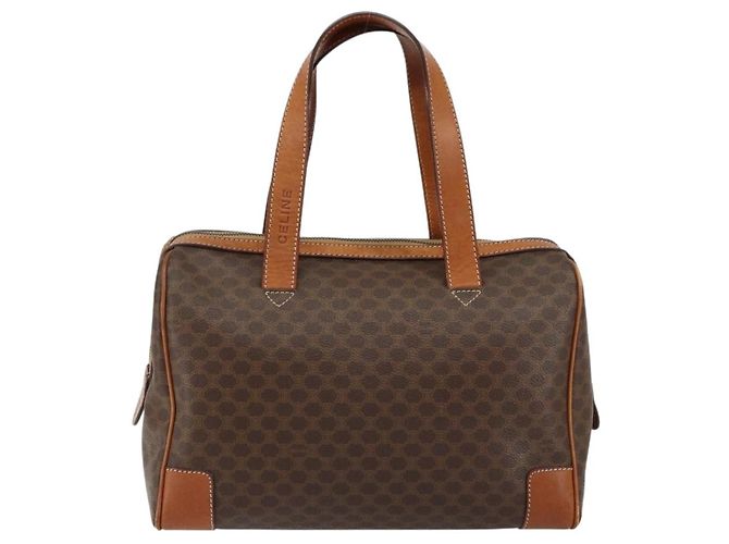 Céline Borsa Celine Macadam Macadam in pelle Marrone - vista 2