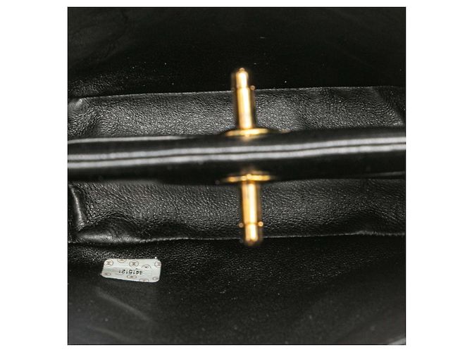 Mini borsa a mano Chanel Matelassé Coco Mark Nero - vista 9