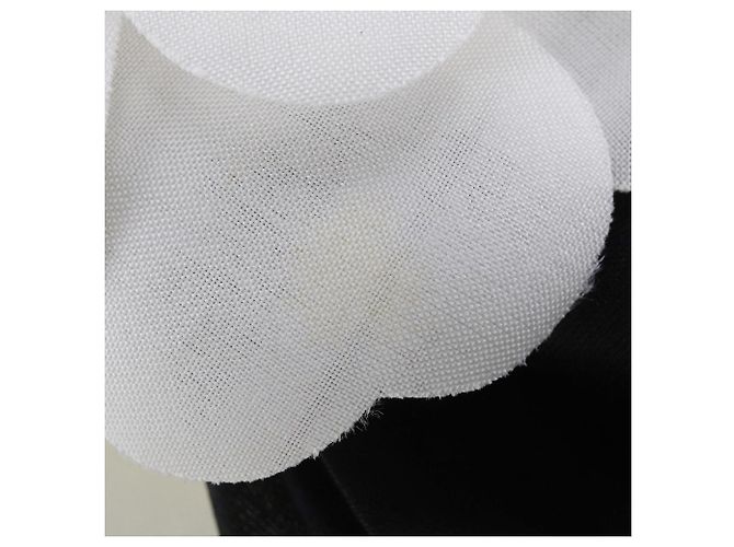 Fascia per capelli in seta con nastro Camelia di Chanel Nero - vista 5