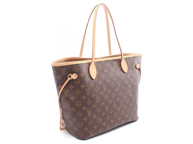Louis Vuitton Neverfull MM Tote Bag Braun Monogramm - Ansicht 2