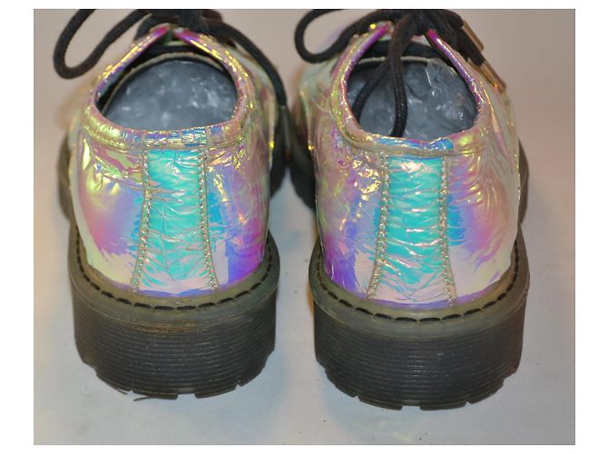 Scarpe stringate iridescenti Alexander McQueen ecopelle 37 IT Multicolore - vista 4