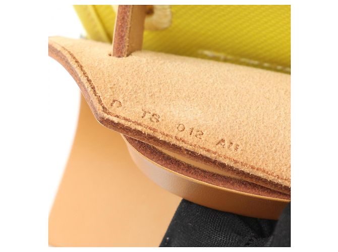 Borsa a mano Hermès Airbag Zip PM Marrone D'oro Giallo - vista 5