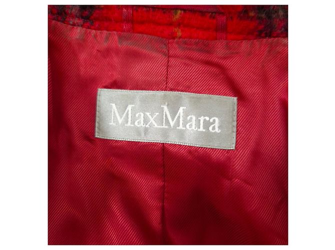 Max Mara red checkered wool jacket Multiple colors - view 3