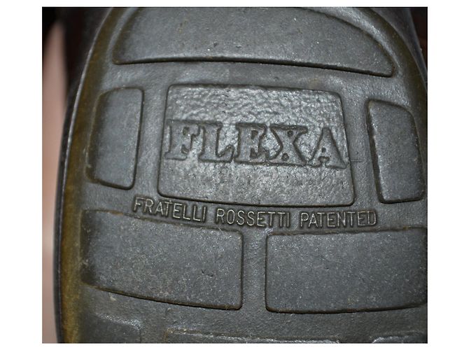 Fratelli Rosseti Botas Fratelli Rossetti Flexa de cuero estampado cocodrilo marrón 36IT Castaño - vista 4