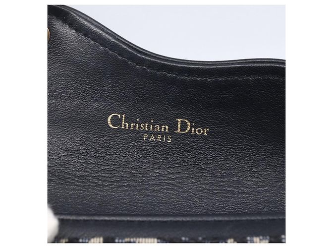 Christian Dior Saddle Card Case Oblique Canvas Navy blue - view 6