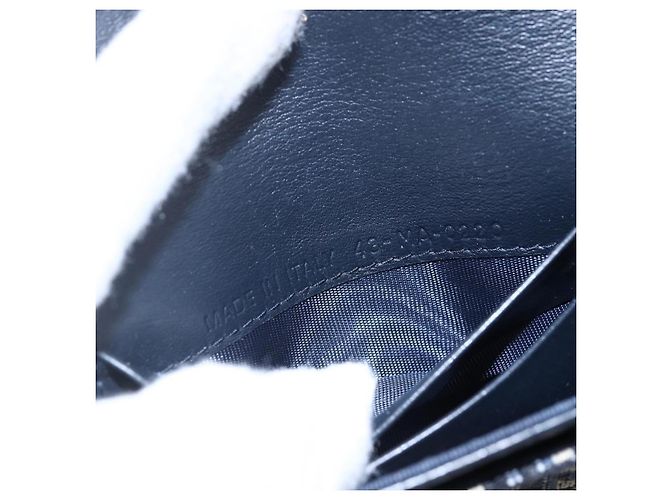 Christian Dior Saddle Card Case Oblique Canvas Navy blue - view 7
