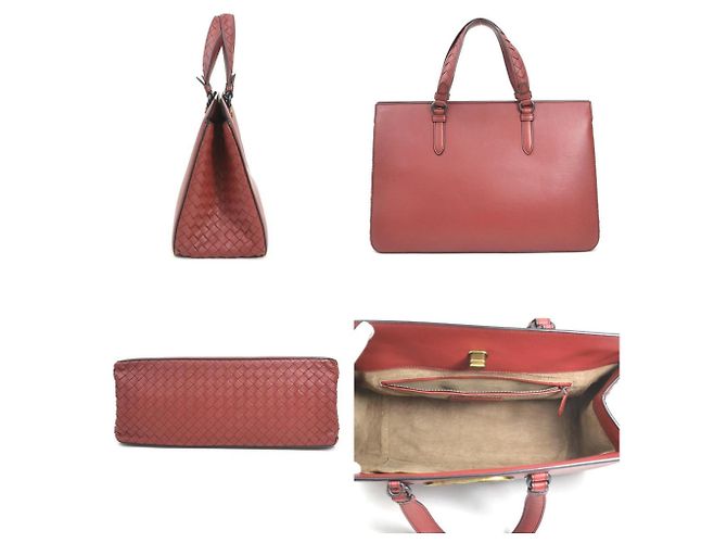 Borsa Intrecciato bordeaux Bottega Veneta Bordò - vista 2