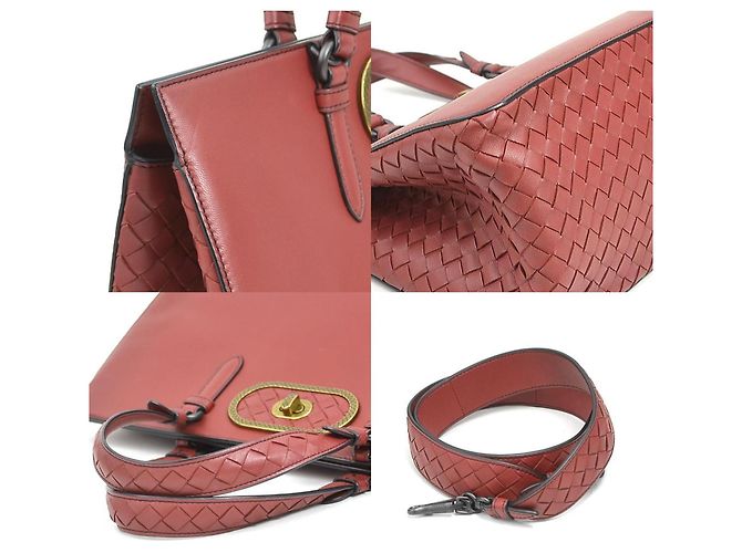 Borsa Intrecciato bordeaux Bottega Veneta Bordò - vista 3