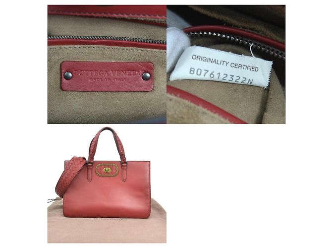 Borsa Intrecciato bordeaux Bottega Veneta Bordò - vista 5