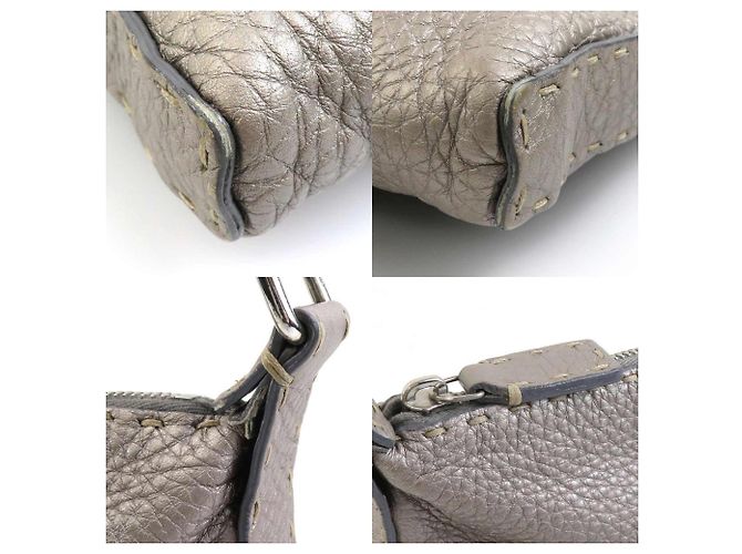 Fendi Selleria Schultertasche Metallisch - Ansicht 3