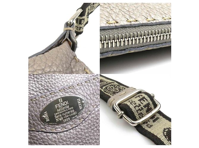Fendi Selleria Schultertasche Metallisch - Ansicht 4